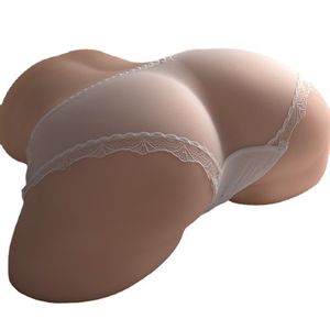 Boneca sexual realista de 9kg, metade do corpo, bonecas do amor, TPE, bunda enorme, 2 buracos para homens, pacote discreto