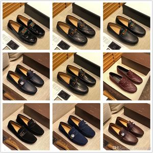 G1 22 Style Genuine Leather Loafers Men Casual Shoes DESIGNER LUXURY Summer Autumn Mocasines Hombre Driving Loafer Lofer Loffers A2