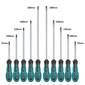 10pcs tornavida set 75200mm pp krom krom vanadyum alaşımlı çok işlevli tutamak güvenlik yalıtımlı vidalı yerini y200321