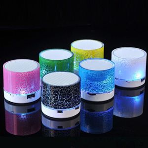 A9 LED Wireless Speaker Bluetooth Mini Speakers Colored Flash FM Radio TF Card USB For Mobile Phone PC S8
