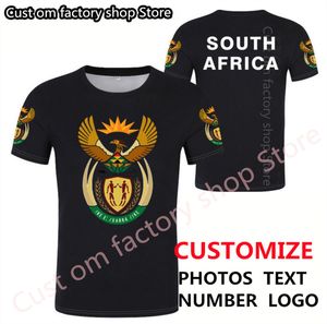 남아프리카 3D 커스텀 남성 스포츠 Tshirts 인쇄 DIY Afrika Emblem Tee Shirts Za Homme 셔츠 컨트리 아프리카 Za 티 셔츠 저지 220616
