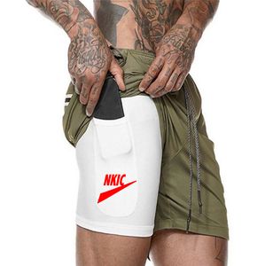 Men's Swimwear Shorts Solid Beach Wear Men Summer Quick Dry Short Fashion Swimsuit Running Gym Trunk Slim Swim Pant Sports Short