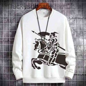 Brand Designer B BR Hoodies and Coats Autumn winter new fashion br war horse printed round neck sweater men s net re Q3TS Y5RW