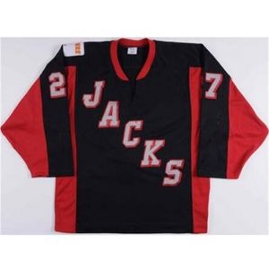 Men Steve Shrum 27 Odessa Jackalopes Hockey Jersey أو Custom أي اسم أو رقم Retro Jersey