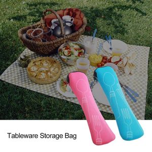 Dinnerware Sets Tableware Box Portable Flip Cover Type Cutlery Case Kitchen Students Household Utensils Bag Dinner Set DropDinnerware