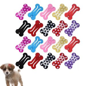 Clip BB in osso per animali Forniture per cani Copricapo per animali domestici Ornamenti per capelli per cani Pomerania Teddy forcina per cani de429