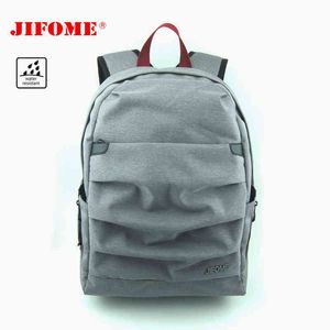 JIFOME 15.6" Water Repellent Rucksack Nylon Travel Bag College Laptop Men Backpack Teens School bag Slim Mochila