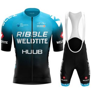 HUUB Team Cycling Jersey Set Man Summer MTB Race Clothing Short Sleeve Ropa Ciclismo Outdoor Riding Bike Uniform 220423
