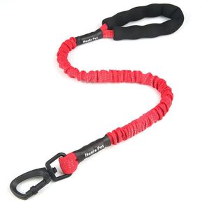 Hundkragar Leashes Elastic Nylon Utökat Kort Lätt Letligt Leash Reflekterande Pet Running Walk Tåg för Utomhussporter