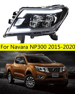 2 PCS Auto Car Head Light Parts For Navara NP300 20 15-20 20 LED Lamps Headlight DRL Daytime Running Lights Turn Signal