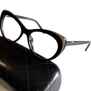 Fashion Sunglasses Frames Luxury Women Cateye Frame Plai Glasses 55-16-140 Italy Plank Fullrim For Optical Prescription GogglesFashion