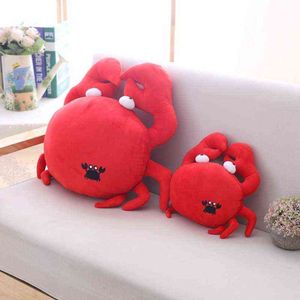 30cm50cm Kawaii Funny Crush Pillow Pillow Red Crab Red Cartoon Animal Toy Sofá Home Decora