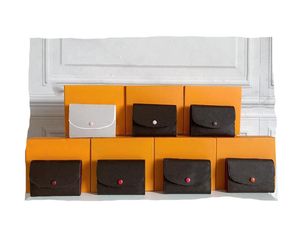 Lyx Designers Väskor Mode kvinnor clutch plånbok pu läder plånbok enkel dragkedja plånböcker dam dam kort klassisk plånbok med orange kartong kort 41939 Gratis frakt