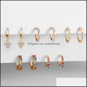 Hoop Hie Pair Fashion Zinc Alloy Eary Cuffs Clip Lap earrings for women girls c shape Party Club Statem Jewelshops DHBT6