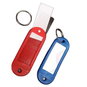 Berets 50Pcs/Set High Quality Marking Tags Colorful Wear-resistant Name Small Key Rings With LabelsBerets