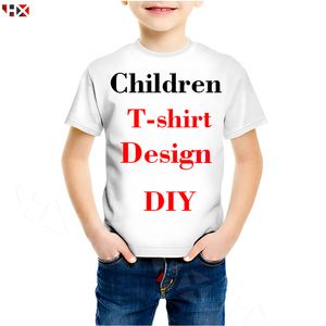 Famiglia Equipaggiata Stampa 3D Fai da te Design personalizzato Maglietta per bambini Propria immagine P o Star Cantante Anime Boy Girl Magliette casual M141 220706