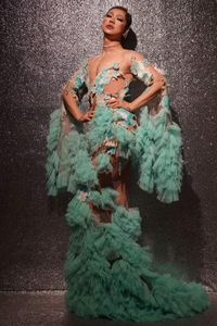 Sahne Giyim Doğum Gecesi Elbise Kadın Saf Drag Queen Kıyafet Gogo Damca Kulübü Las Vegas Showgirl Düğün Gelin Carnaval Costumessestage