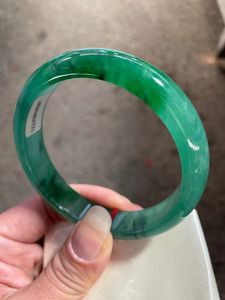 New Natural Burmese Green Jadeite Ice Transparent Exquisite Jade Bracelet Class A Jewelry Accessories Hand Decorations Bangles