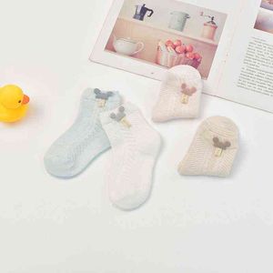 Einfarbig Kinder Baumwolle Socken Junge Mädchen Baby Ultra Dünne Mode Atmungsaktive Feste Mesh Socken Für Sommer Y Kinder J220621