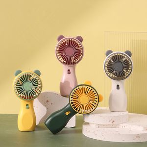 Summer Portable Mini Fan Adjustable Electric Fans USB Gadgets Rechargeable Cartoon Desk Handheld Air Cooler for Outside Travel Home Office DHL FREE Y01