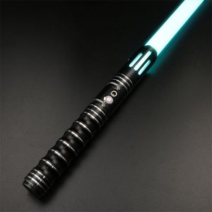 TXQSABER RGB Lightssaber Metal Hilt 12 Color Change 0 Set Sounfonts Blaster FOC Lock Up Light Saber Cosplay Toys 220808