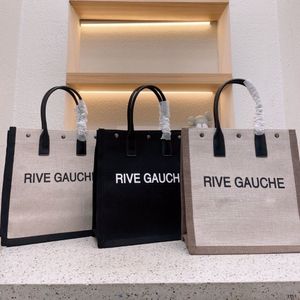 2022 Tendenza moda Borsa da donna Rive Gauche Tote shopping bag Borse da donna top lino Grandi borse da spiaggia Designer da viaggio Crossbody Borsa a tracolla Portafoglio Totes