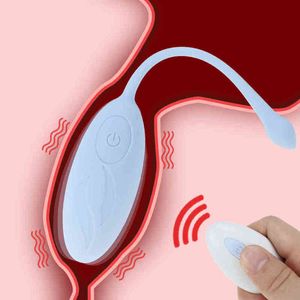 Trådlös fjärrkontroll vibrerande kula äggvibrator för kvinna USB -laddning av klitorisstimulator Vaginal massageboll Q0508