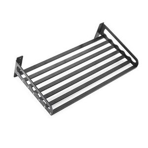 Hooks & Rails Wall Mounted Metal Kitchen Storage Rack Microwave Oven Organizer Shelf Counter Bakers