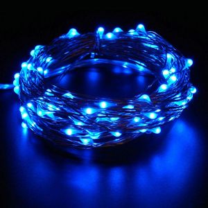 Strings 10pcs 5m 50lLed Bateria opere a fada LED String Light Silver Wire Micro Vane Lâmpada Remote Festa de casamento de Natal Barled S