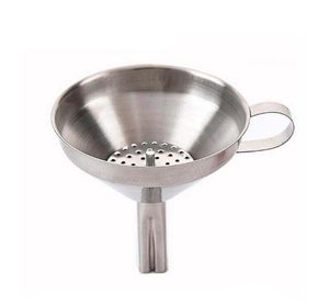 Functional Stainless Steel Kitchen Oil Honey Funnel with Colanders & Strainers Detachable Strainer/Filter for Perfume Liquid Water Tools