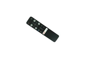 R￶st Bluetooth-fj￤rrkontroll f￶r TCL 65DC760 65DP660 65EC780 U65P6006X1 U65X9006 55C715 RC802V FMR1 06-BTZNYY-QRC802V SMART 4K UHD ANDROID HDTV TV