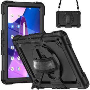 Caso de proteção ao corpo inteiro rotativo para o Lenovo Tab M10 Plus 10.6 3ª Gen 125fu 128fu Multi Função Ajustável Shell