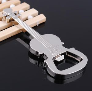 Creative Gift Zinc Alloy Beer Guitar Bottle Opener Keychain Key Ring Key Chain Openers Festival Party Supplies SN4609