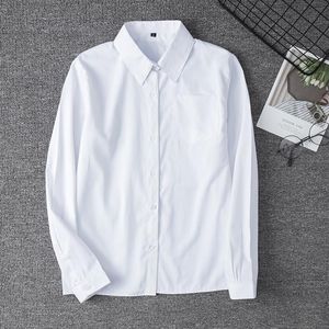 Women's Blouses & Shirts Zoki White Women Shirt Fashion Long Sleeve Casual Turn Down Collar Female Blouse Loose Pocket Button Office Ladies