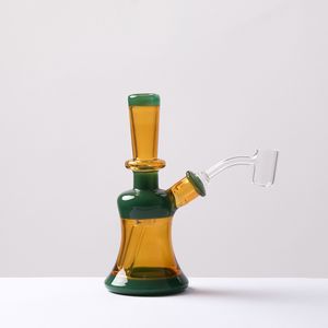 Hookahs bongs Unique color matching water pipe fittings Oil drilling rig air bubble unit Gravity chimney full height 6.6 inches