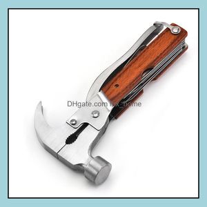 Hammer Hand Tools Home Garden Mti-Function Claw Hatchet Ax Conical Cam Emergency P Dhivw