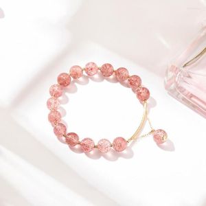 Beaded Strands 2022 The Latest Fashion Bracelets Female Natural Strawberry Swimming Bath Do Not Fade Crystal Act Role Ofing Is Tast Lars22