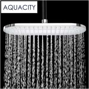 Rainfall Shower Head ABS Plastic Bathroom Shower 13.75 Inch Chrome Finish 200925