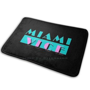 Carpetes Miami Vice-TV mostra tapete de tapete de tapete anti-deslizamento do quarto Porta de entrada Vice do Don Johnson Summer TV 80 dos anos 80