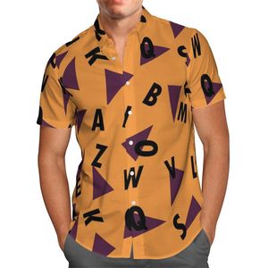 남자 캐주얼 셔츠 하와이 셔츠 여름 버튼 남성 홀리데이 해변 쇼트 슬리브 3D 인쇄 패션 화려한 힙합 탑 맨스
