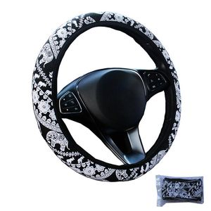 Steering Wheel Covers Wearable Elephant Style Car Cover Without Inner Ring Wrap Case Fit For 37-38CM/14.5"-15" Hand Grip Protecter