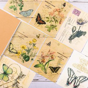 Opakowanie prezentów retro książka botaniczna seria tła papier