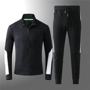 German Brand Autumn Tracksuits Jacket Men's Suit Stand Collar Solid Color Sweater Large Size Cotton Mens Designer