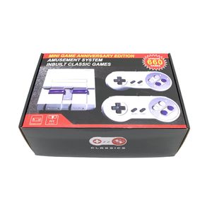 Can Nostalgic Mini TV Console يمكن تخزين 660 نوعًا من ألعاب Wii Video Handheld لأجهزة ألعاب SNES مع وحدة تحكم مزدوجة للألعاب Dropshiping