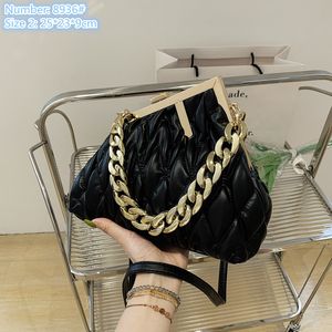 Wholesale ladies shoulder bags small fresh solid color leather handbag trend car sewing plaid chain bag chains decoration women mobile phone coin purse 2 styles