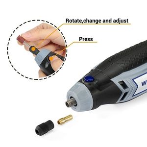 WORKPRO 220V Drill Electric Rotary With Grinding Power Tool Accessories Multifunction Mini Engraving Grinder Y200323