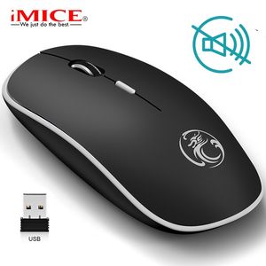 IMICE G-1600 2.4GHZ Silent Wireless Computer Myszy Gamer Ergonomiczna Optyczna bezgłośna mysz USB do laptopa PC