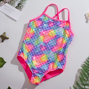 Dziewczęce stroje kąpielowe dzieci 2 16 lat kostium kąpielowych dzieci 1PC Beach Wear ST199MIX 220530