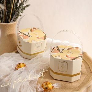 Gift Wrap 10pcs Flower Candy Box Packaging Wedding Gifts Guest Elegant Bag Engagement Birthday Baby Shower Party FavorsGift