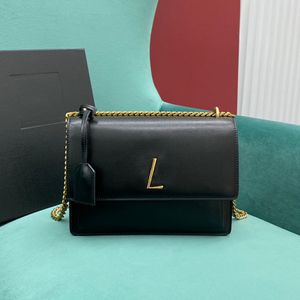 10A najwyższej jakości torba średniej wielkości 22 cm kobieta na ramię torebka designerska torby mody torebki krzyżowe luksusowe torby łańcuchowe z pudełkiem Y010